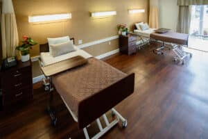 A patients shared room at Balboa