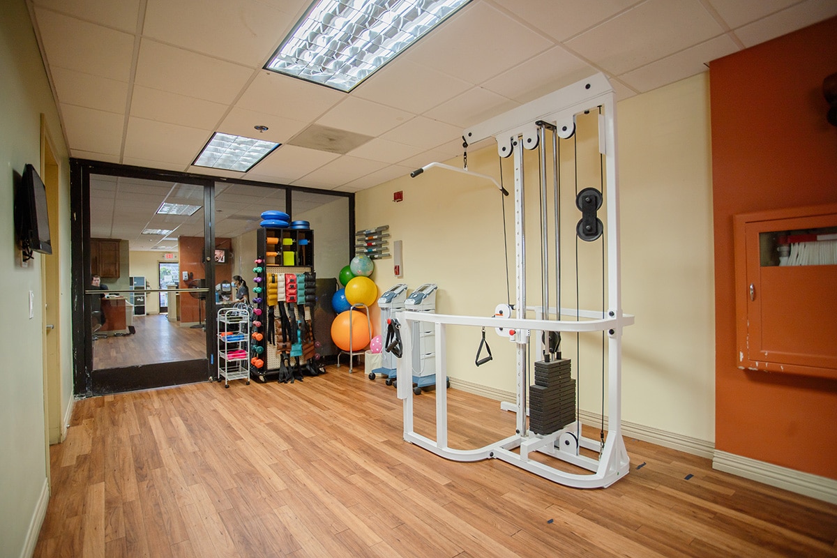 The rehabilitation equipment at Balboa