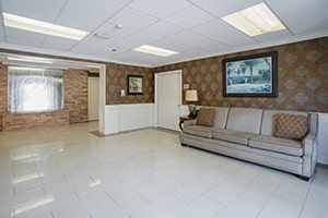 A common room at Balboa with a couch