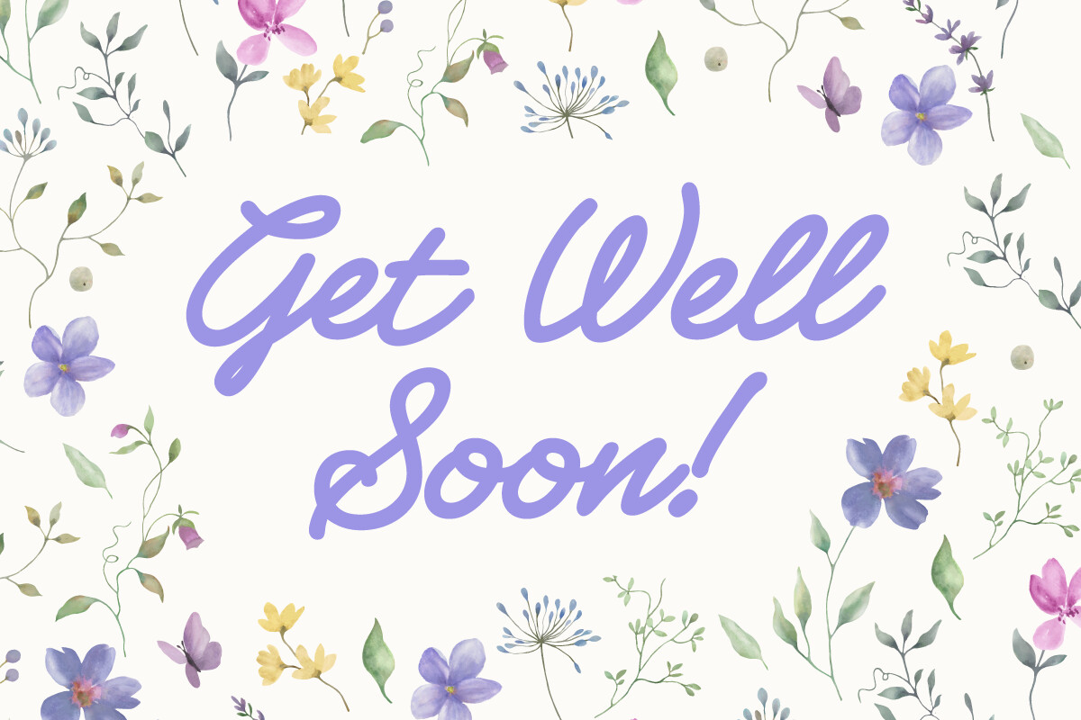 flowers and get well text