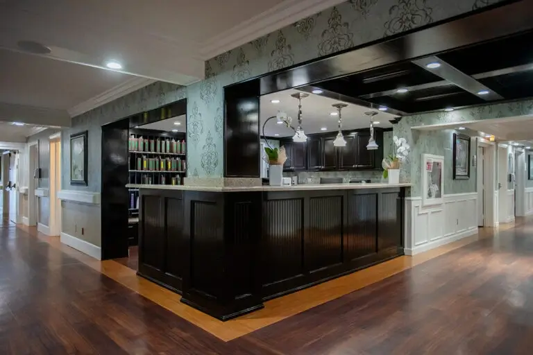 The front desk at Balboa Skilled Nursing Facility in San Diego